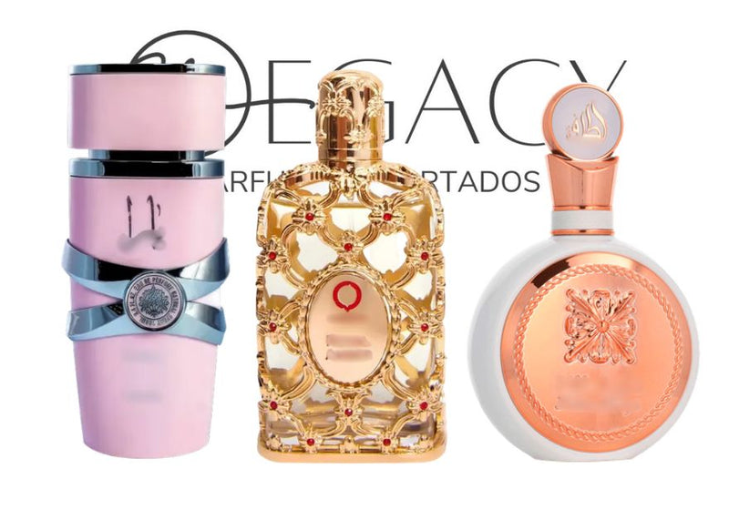 PROMOÇÃO COMPRE 1 LEVE 3 - Coleção Árabe Feminina Azure Khahaf - Pré Esquenta Black Friday! 🔥 - 100ml Cada